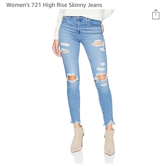 Levi's Denim - NWT Levi’s high waisted distressed jeans size 31